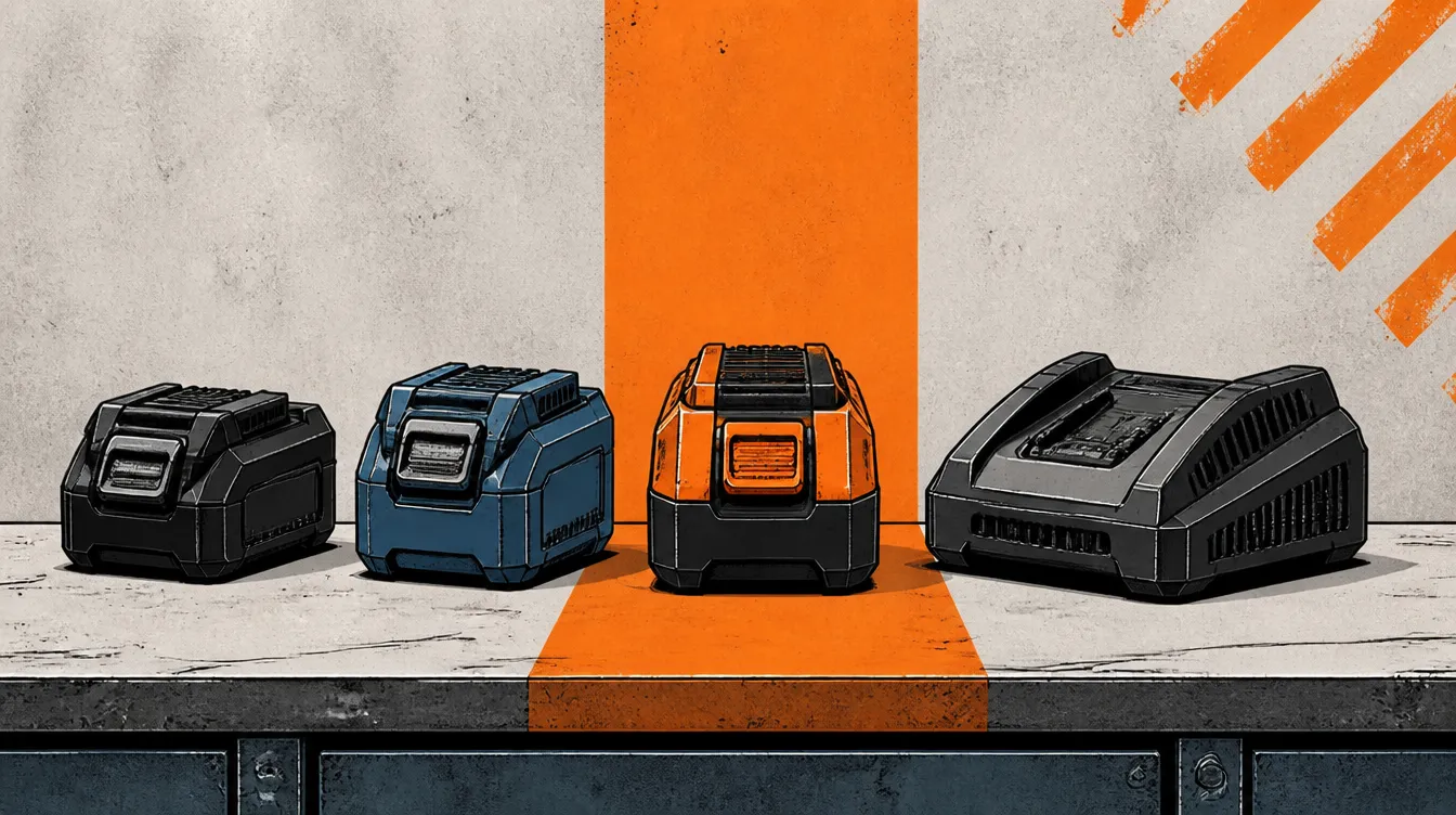 Power Tool Batteries head-to-head testing illustration